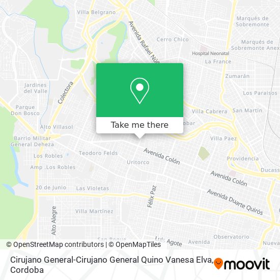 Cirujano General-Cirujano General Quino Vanesa Elva map