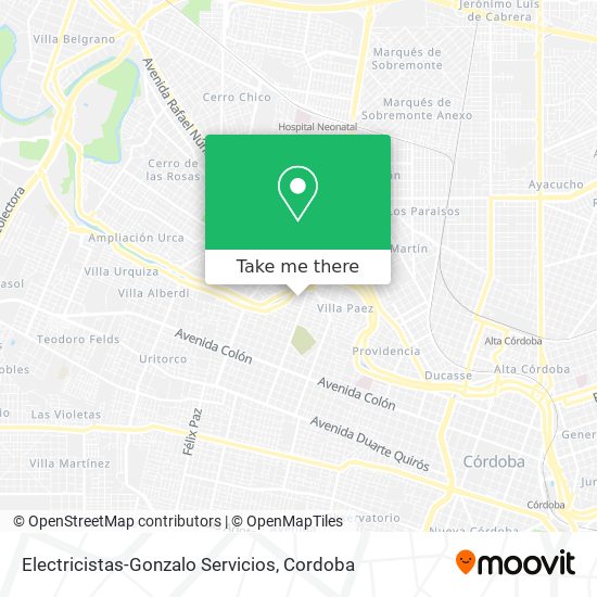 Mapa de Electricistas-Gonzalo Servicios