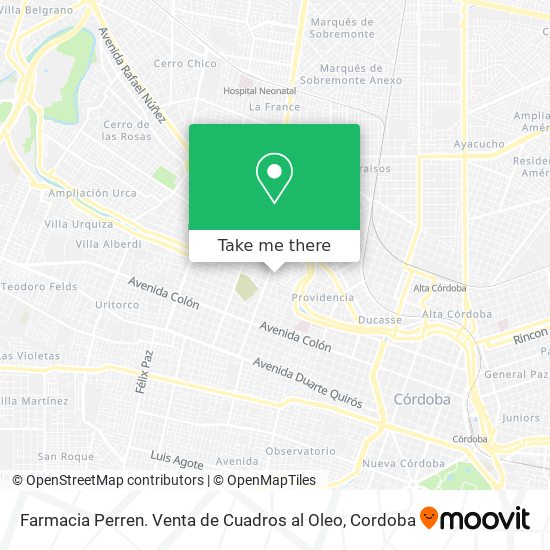 Farmacia Perren. Venta de Cuadros al Oleo map