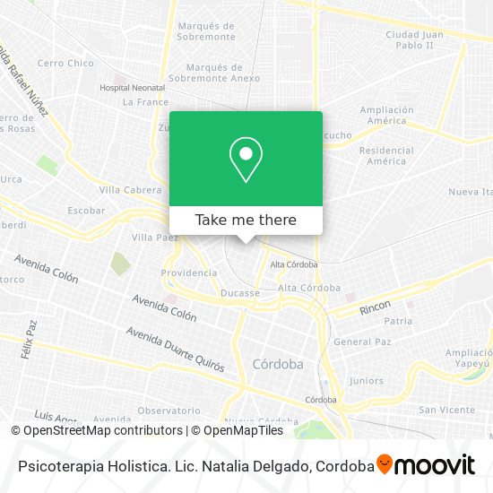 Psicoterapia Holistica. Lic. Natalia Delgado map