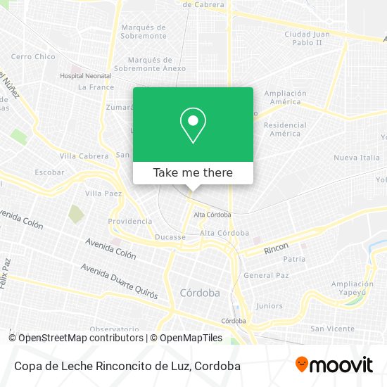 Copa de Leche Rinconcito de Luz map