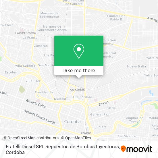 Fratelli Diesel SRL Repuestos de Bombas Inyectoras map