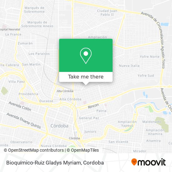 Mapa de Bioquímico-Ruiz Gladys Myriam