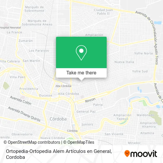 Mapa de Ortopedia-Ortopedia Alem Artículos en General