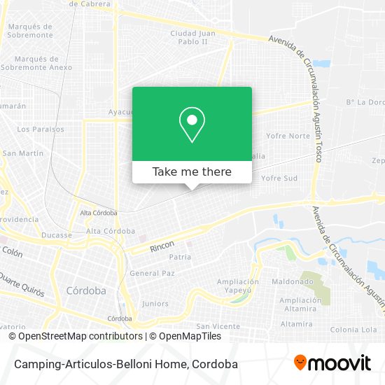 Camping-Articulos-Belloni Home map