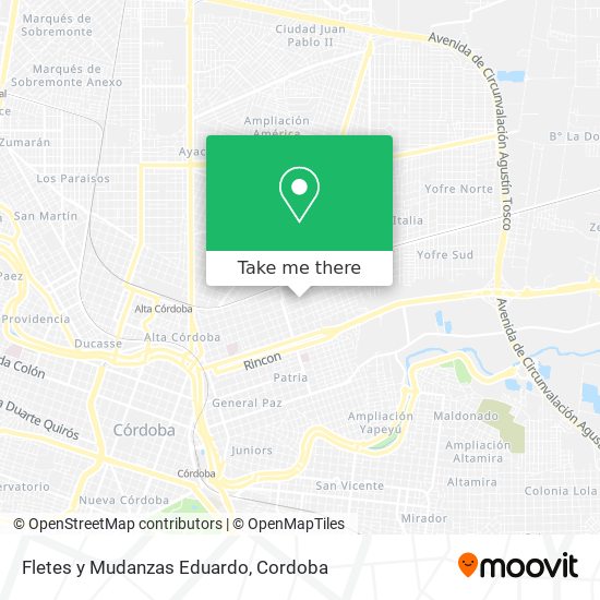 Fletes y Mudanzas Eduardo map