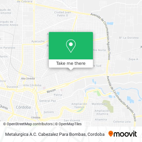Metalurgica A.C. Cabezalez Para Bombas map