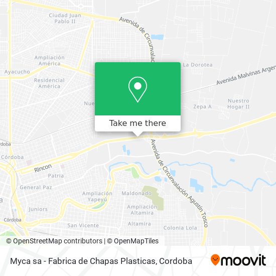 Mapa de Myca sa - Fabrica de Chapas Plasticas
