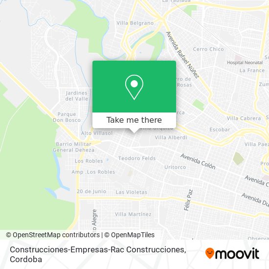 Mapa de Construcciones-Empresas-Rac Construcciones