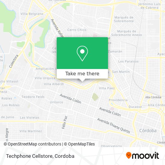 Mapa de Techphone Cellstore