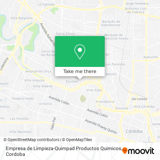 Empresa de Limpieza-Quimpad Productos Quimicos map