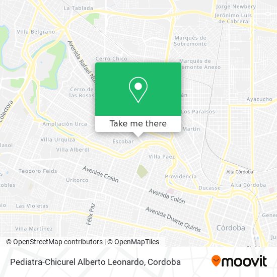 Pediatra-Chicurel Alberto Leonardo map