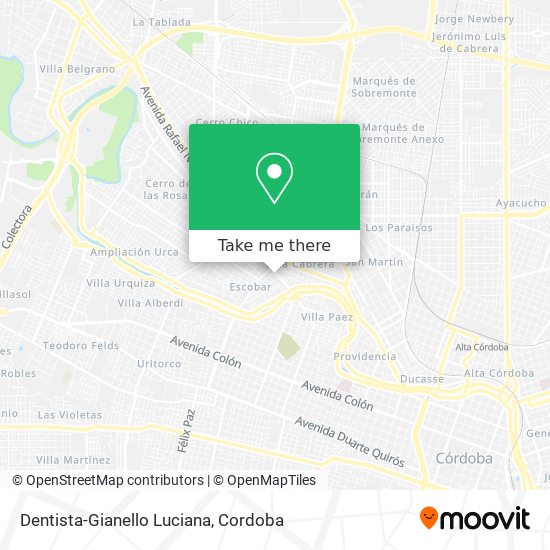 Mapa de Dentista-Gianello Luciana