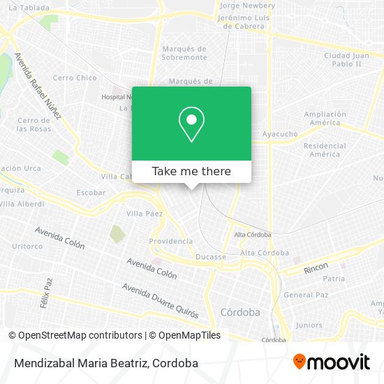 Mendizabal Maria Beatriz map