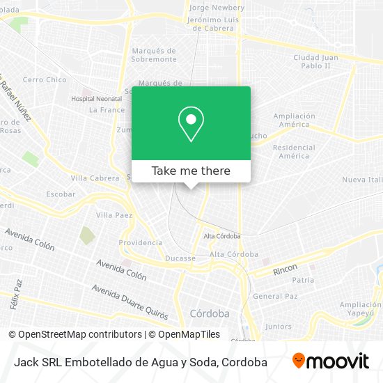 Jack SRL Embotellado de Agua y Soda map