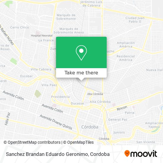 Sanchez Brandan Eduardo Geronimo map