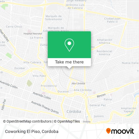 Mapa de Coworking El Piso