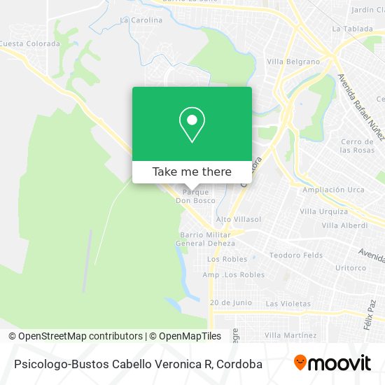 Psicologo-Bustos Cabello Veronica R map