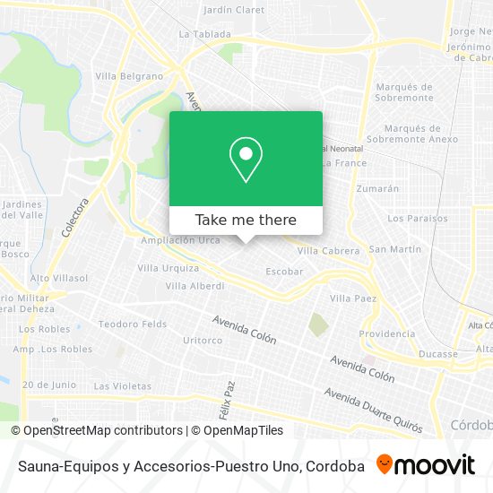 Sauna-Equipos y Accesorios-Puestro Uno map