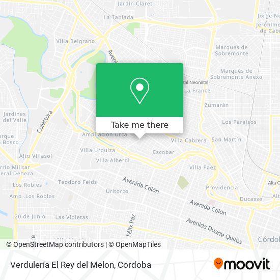 Verdulería El Rey del Melon map