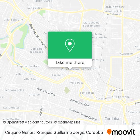 Cirujano General-Sarquis Guillermo Jorge map