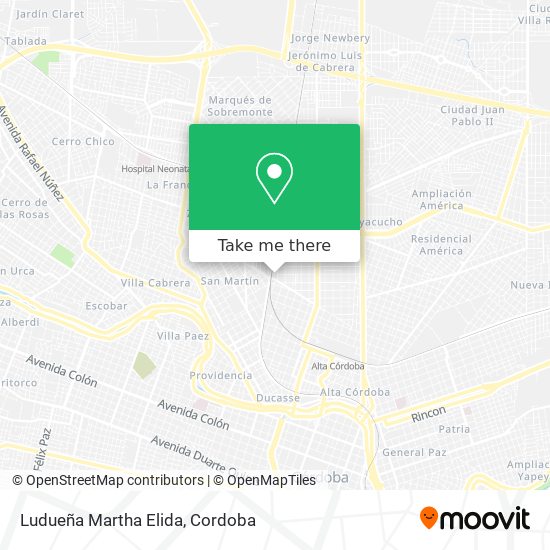 Ludueña Martha Elida map