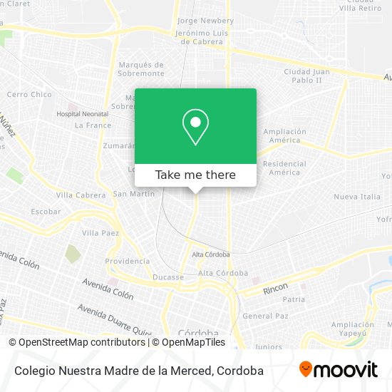 Colegio Nuestra Madre de la Merced map