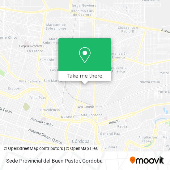 Sede Provincial del Buen Pastor map