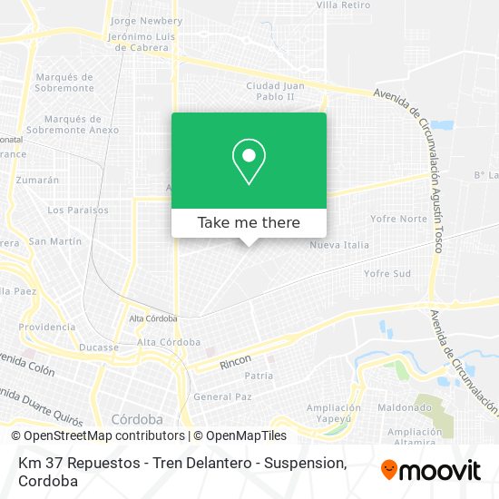 Km 37 Repuestos - Tren Delantero - Suspension map