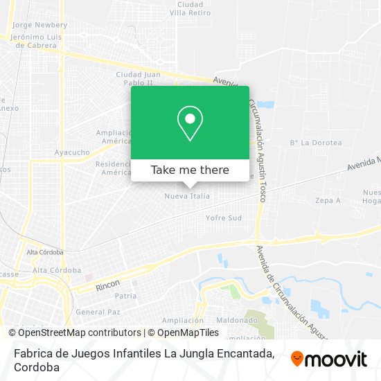 Fabrica de Juegos Infantiles La Jungla Encantada map