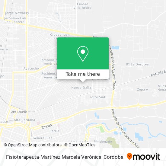 Fisioterapeuta-Martínez Marcela Verónica map