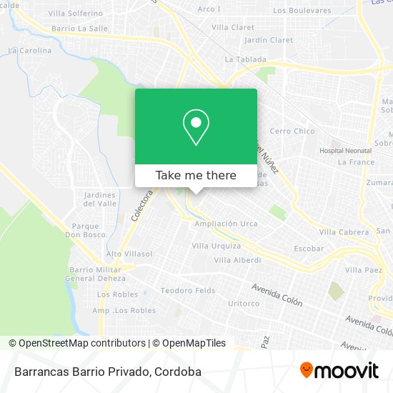 Barrancas Barrio Privado map