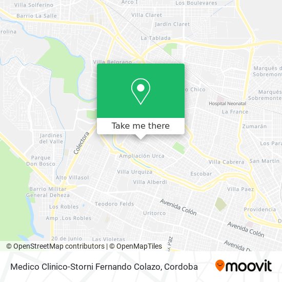 Mapa de Medico Clinico-Storni Fernando Colazo