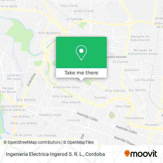 Mapa de Ingenieria Electrica-Ingerod S. R. L.