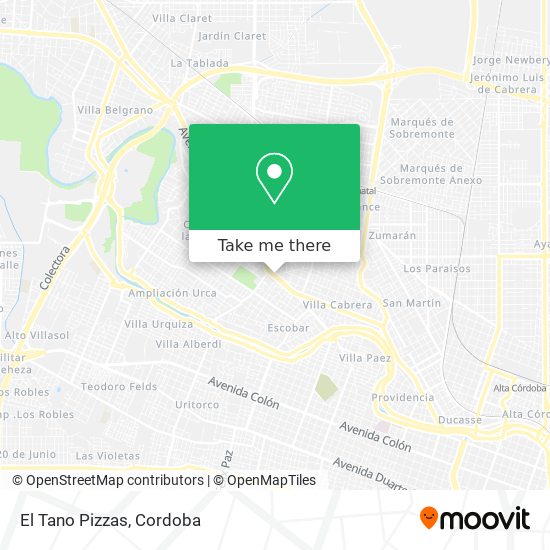 El Tano Pizzas map