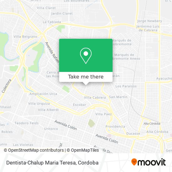 Dentista-Chalup Maria Teresa map