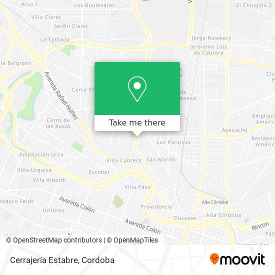 Cerrajería Estabre map
