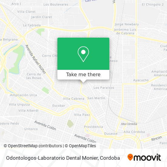 Mapa de Odontologos-Laboratorio Dental Monier