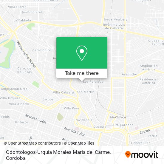 Odontologos-Urquia Morales Maria del Carme map
