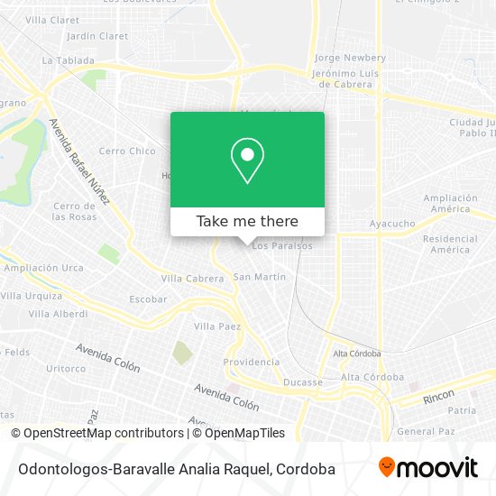 Odontologos-Baravalle Analia Raquel map