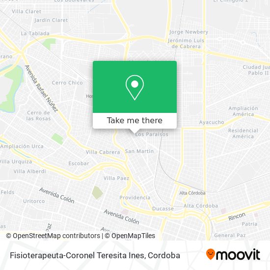 Fisioterapeuta-Coronel Teresita Ines map