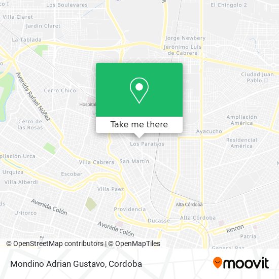 Mondino Adrian Gustavo map