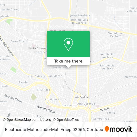 Mapa de Electricista Matriculado-Mat. Ersep 02066