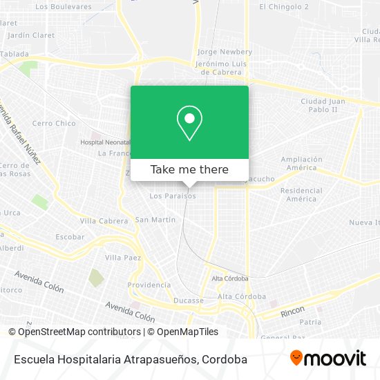 Escuela Hospitalaria Atrapasueños map