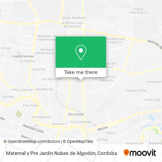 Maternal y Pre Jardín Nubes de Algodón map