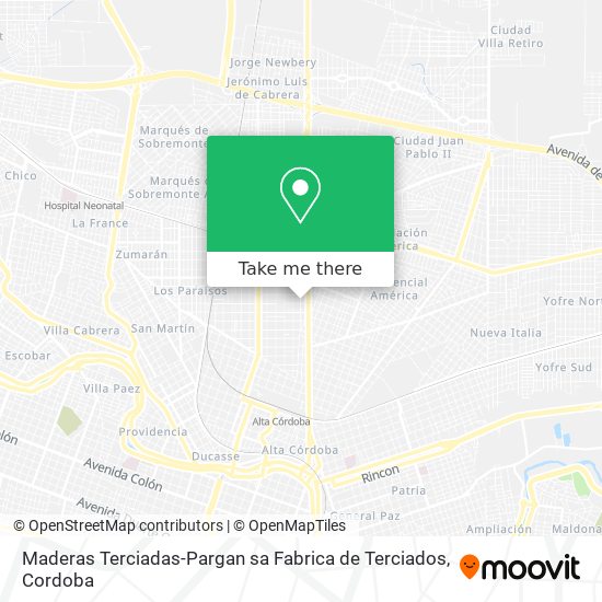 Maderas Terciadas-Pargan sa Fabrica de Terciados map