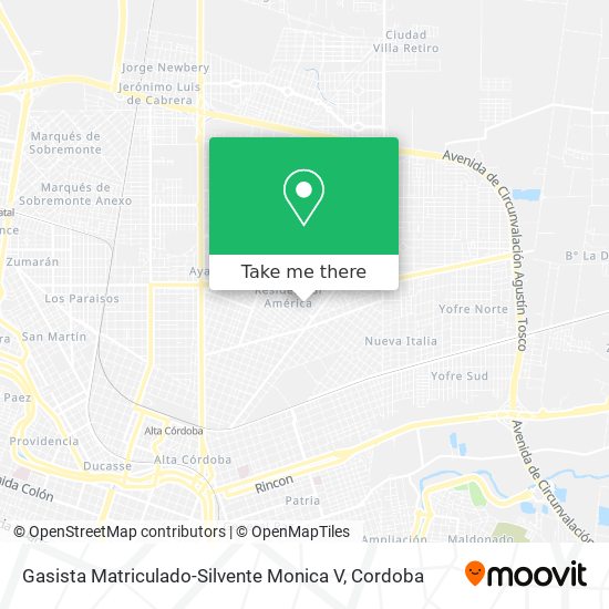 Mapa de Gasista Matriculado-Silvente Monica V