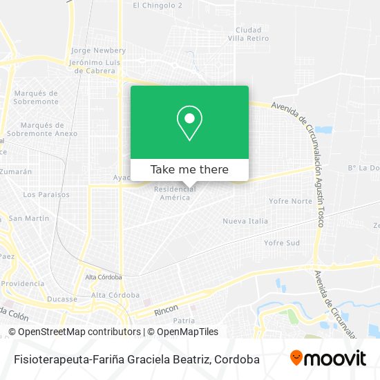 Mapa de Fisioterapeuta-Fariña Graciela Beatriz