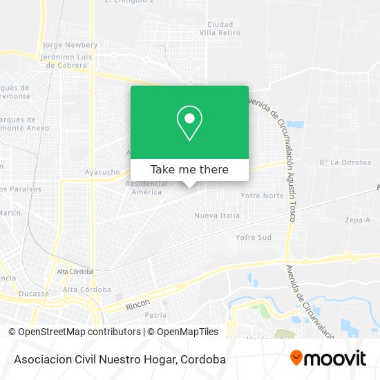 Asociacion Civil Nuestro Hogar map