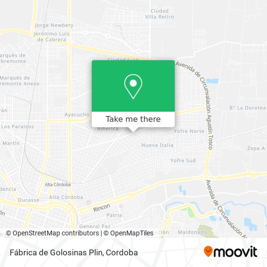 Mapa de Fábrica de Golosinas Plin